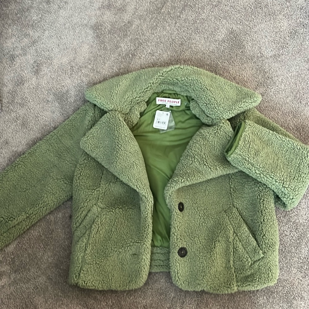 Free People fleece/sherpa jacket, NWT